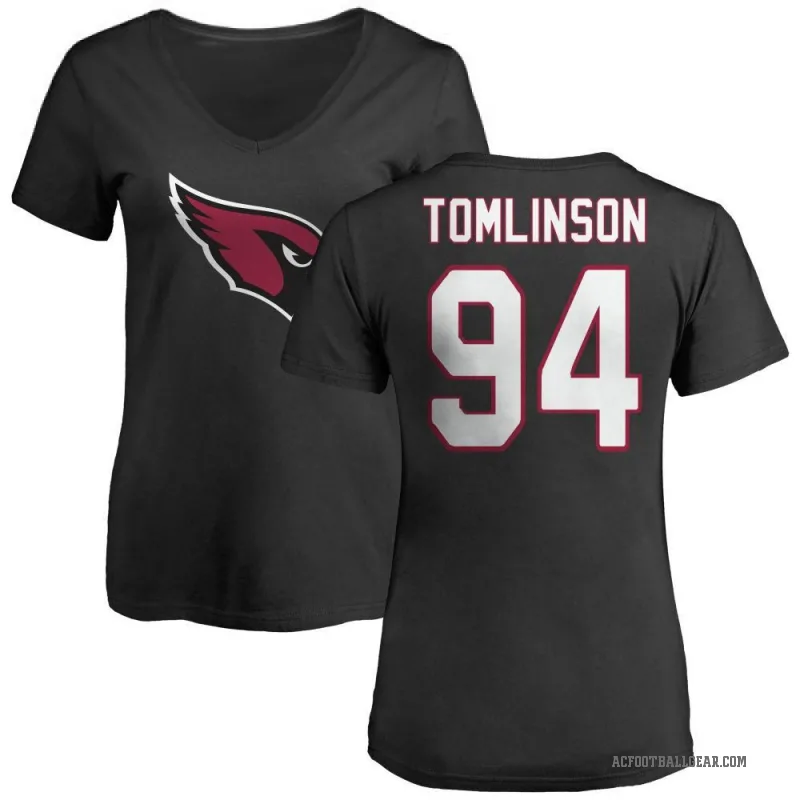 Dalvin Tomlinson Women's Black Arizona Cardinals Logo Slim Fit T-Shirt -