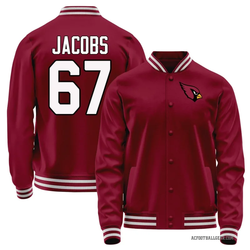 Demontrey Jacobs Men's Red Arizona Cardinals Full-Snap Jacket