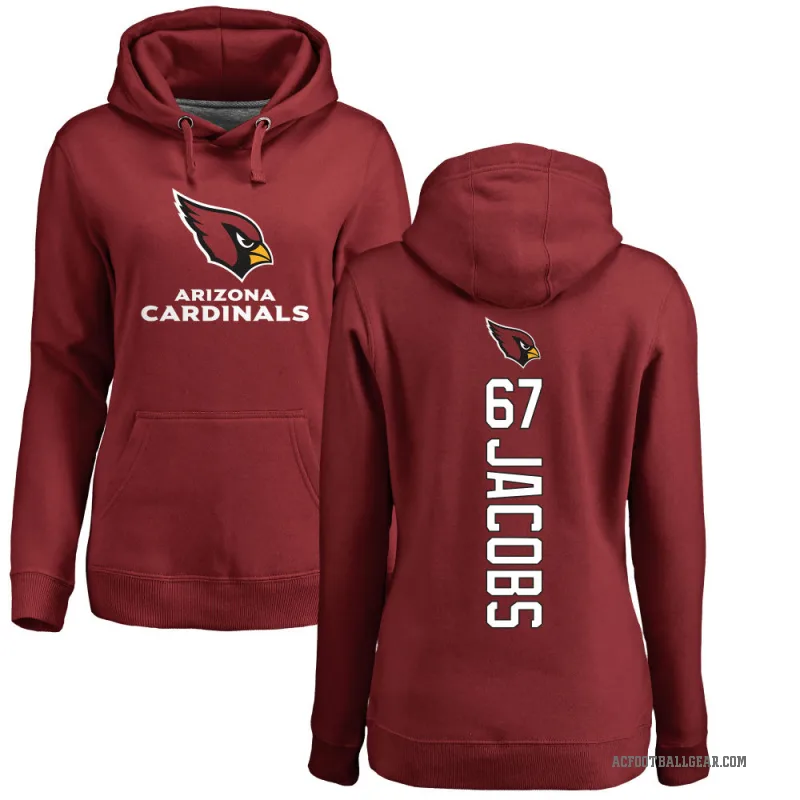 Demontrey Jacobs Women's Arizona Cardinals Pro Line Maroon Backer Pullover Hoodie