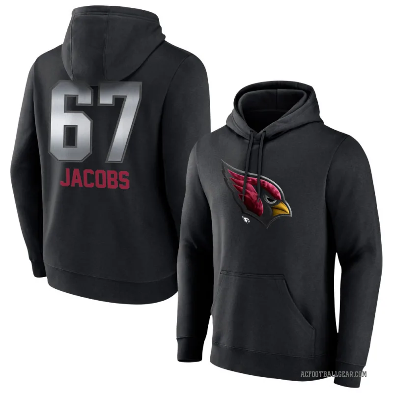 Demontrey Jacobs Youth Black Arizona Cardinals Midnight Mascot Pullover Hoodie