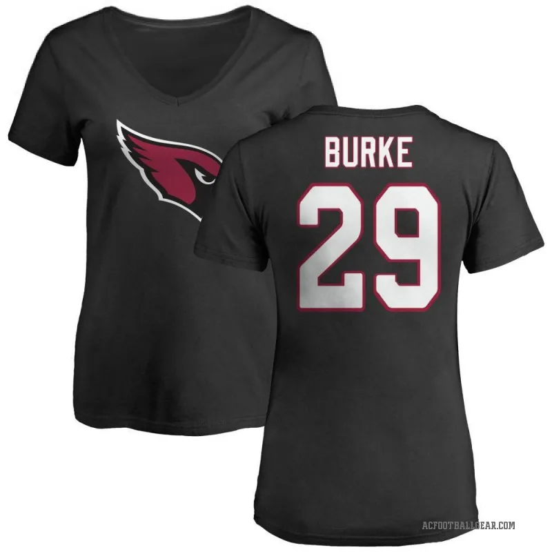 Denzel Burke Women's Black Arizona Cardinals Logo Slim Fit T-Shirt -