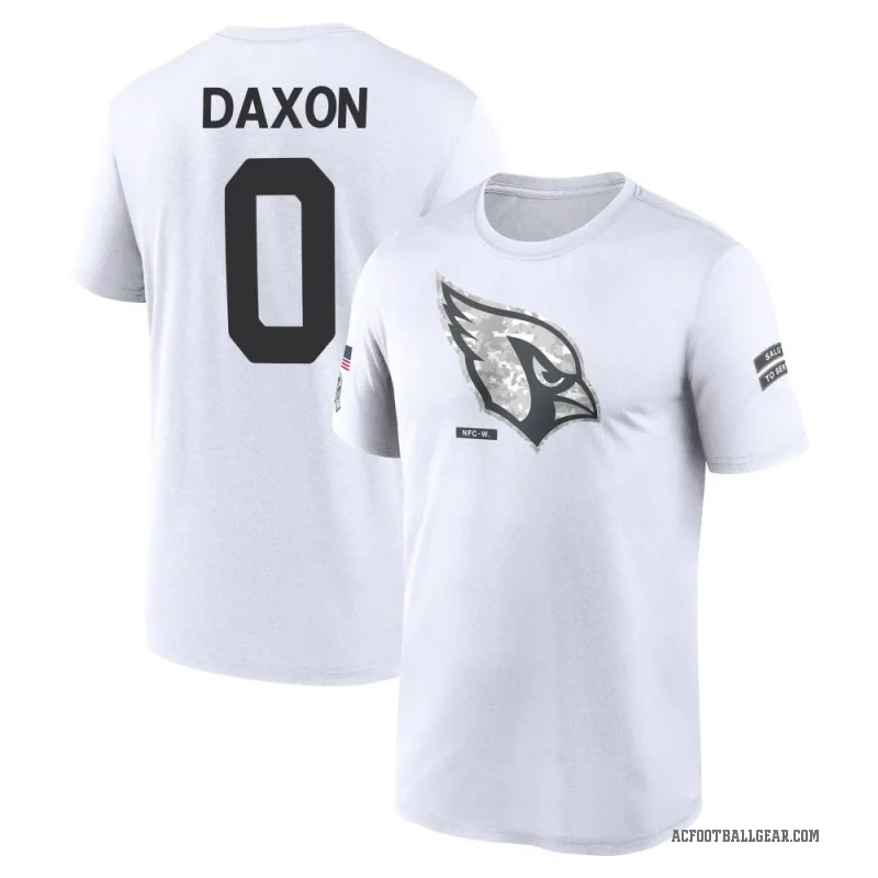 Denzel Daxon Men's White Arizona Cardinals 2024 Salute to Service Performance T-Shirt