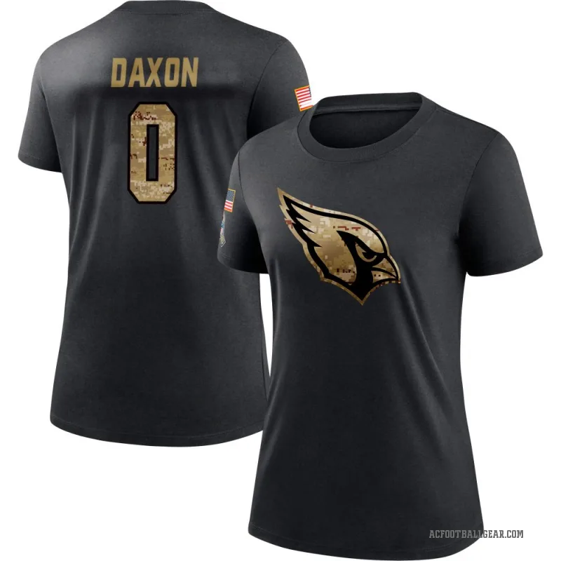 Denzel Daxon Women's Black Arizona Cardinals 2020 Salute To Service Performance T-Shirt