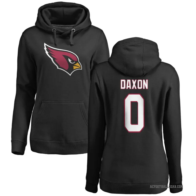 Denzel Daxon Women's Black Arizona Cardinals Pro Line Logo Pullover Hoodie