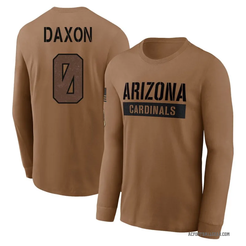 Denzel Daxon Youth Brown Arizona Cardinals 2023 Salute To Service Long Sleeve T-Shirt