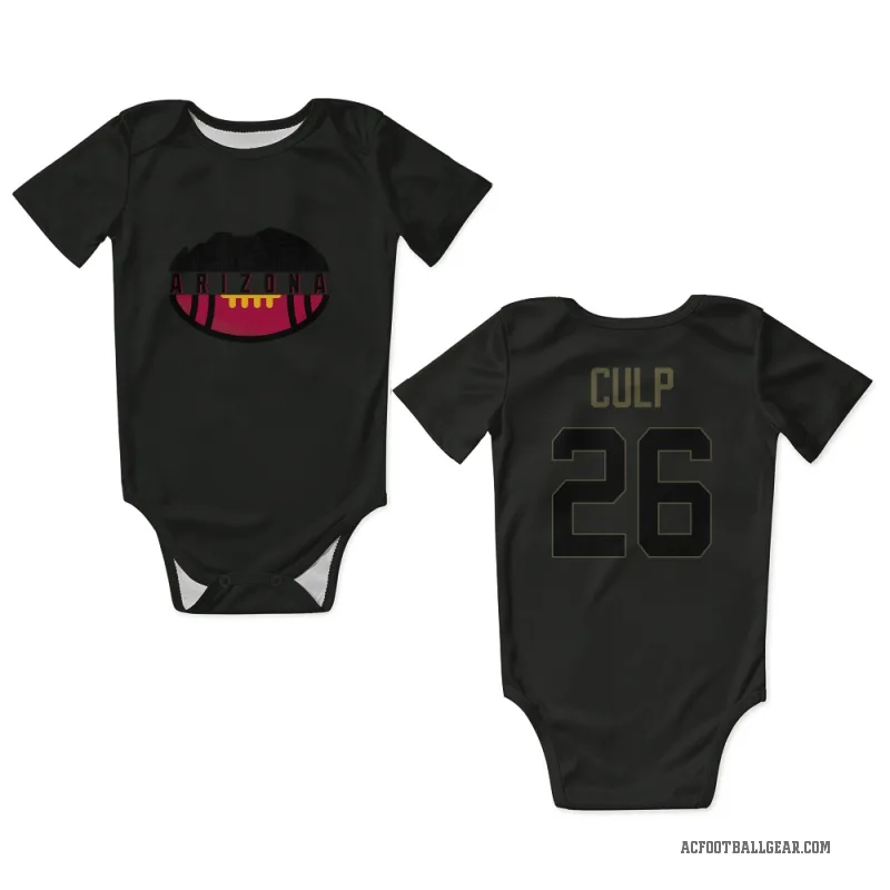 Elijah Culp  Black Arizona Cardinals  Service Newborn & Infant Bodysuit