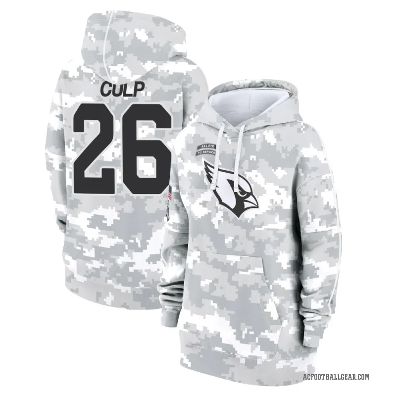 Elijah Culp Women's Camo Arizona Cardinals Arctic 2024 Salute to Service Club Fleece Pullover Hoodie