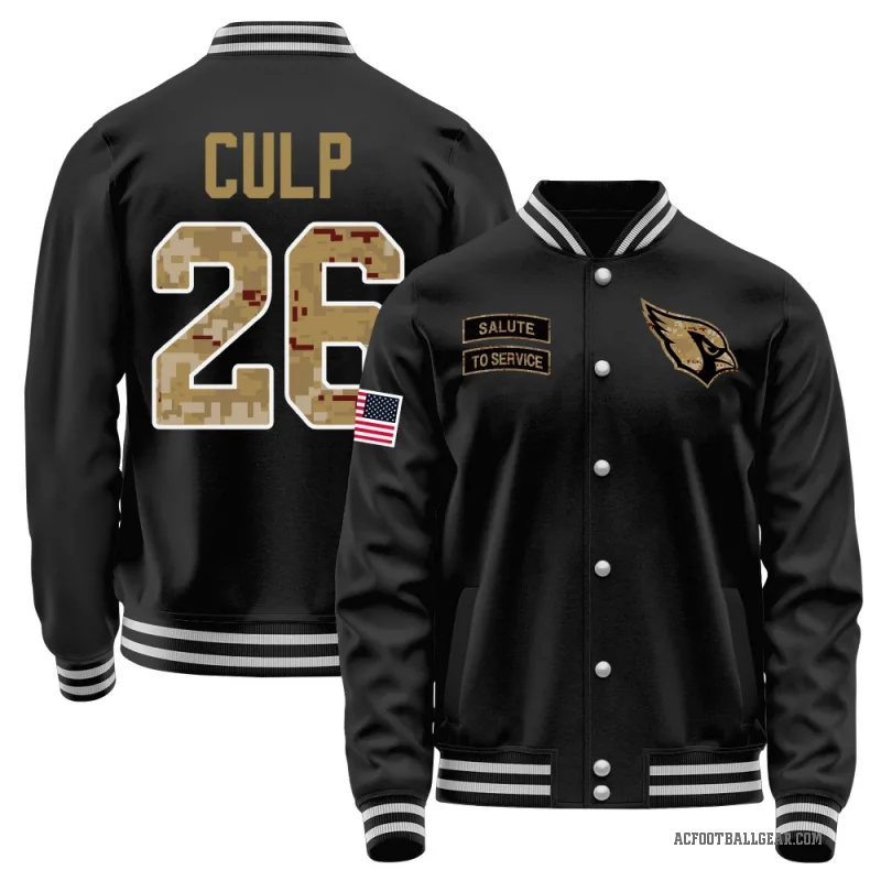 Elijah Culp Youth Black Arizona Cardinals Salute to Service Sideline Performance Jacket