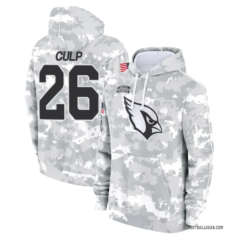 Elijah Culp Youth Camo Arizona Cardinals Arctic 2024 Salute to Service Club Fleece Pullover Hoodie