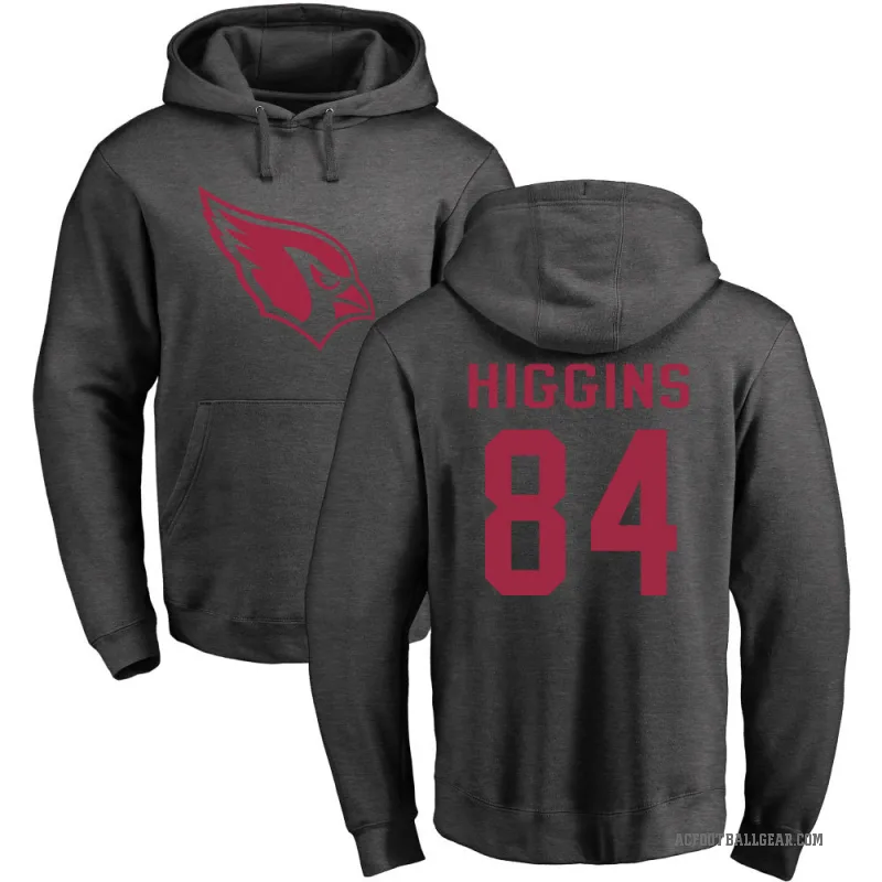 Elijah Higgins Men's Arizona Cardinals Pro Line by Branded Ash One Color Pullover Hoodie