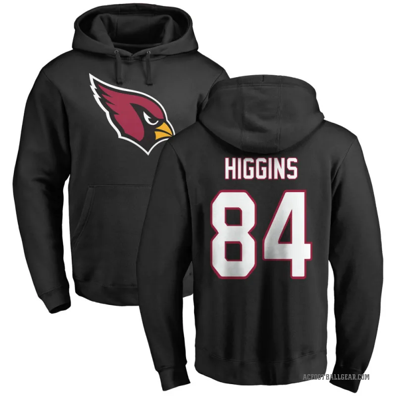 Elijah Higgins Men's Black Arizona Cardinals Pro Line Logo Pullover Hoodie