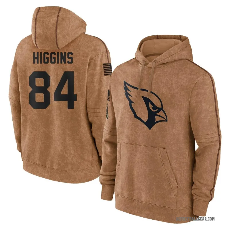 Elijah Higgins Men's Brown Arizona Cardinals 2023 Salute To Service Club Pullover Hoodie