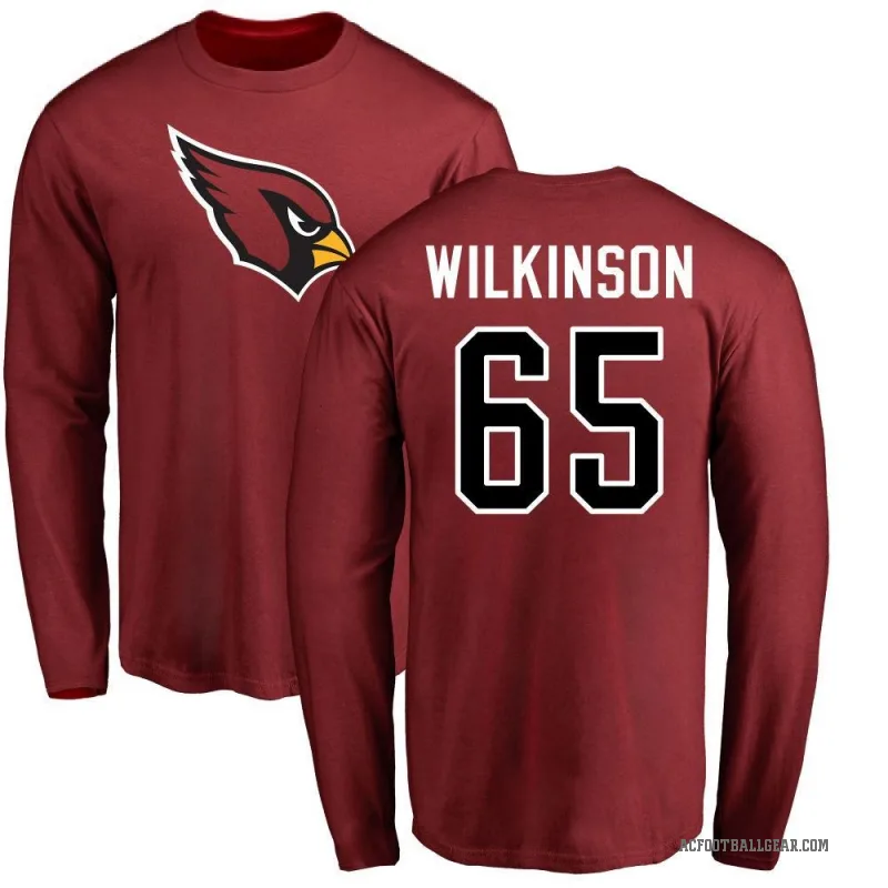 Elijah Wilkinson Youth Arizona Cardinals Logo Long Sleeve T-Shirt - Maroon