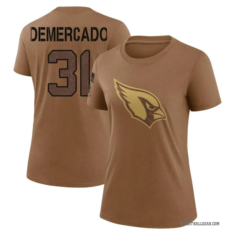 Emari Demercado Women's Brown Arizona Cardinals 2023 Salute To Service Performance T-Shirt