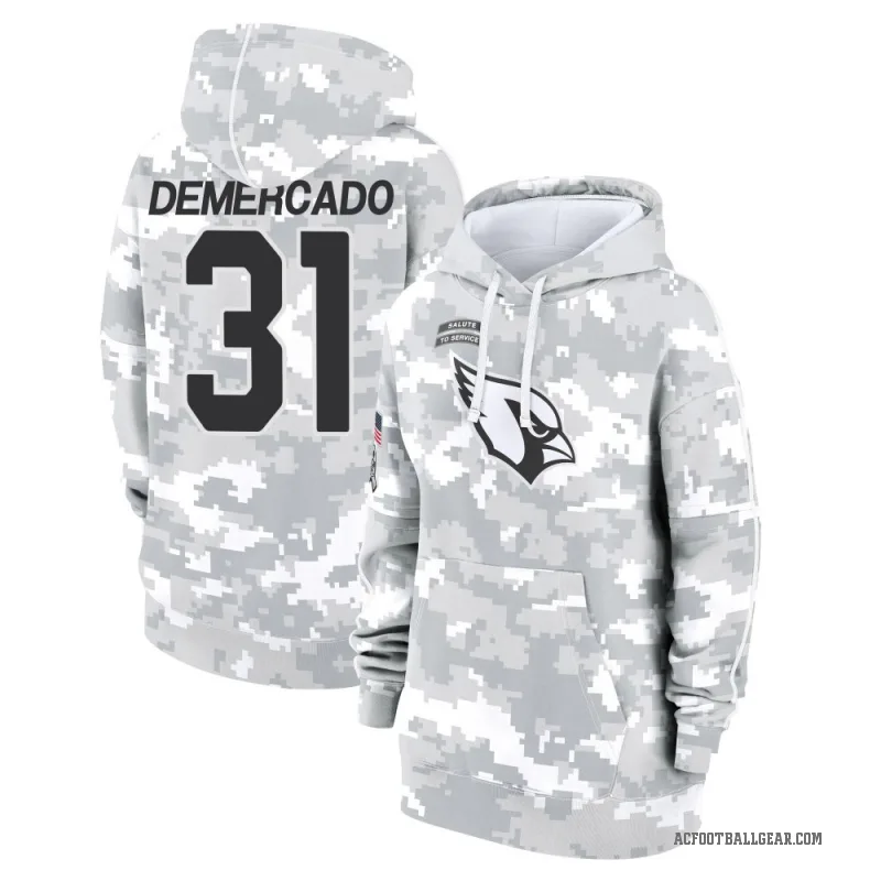 Emari Demercado Women's Camo Arizona Cardinals Arctic 2024 Salute to Service Club Fleece Pullover Hoodie