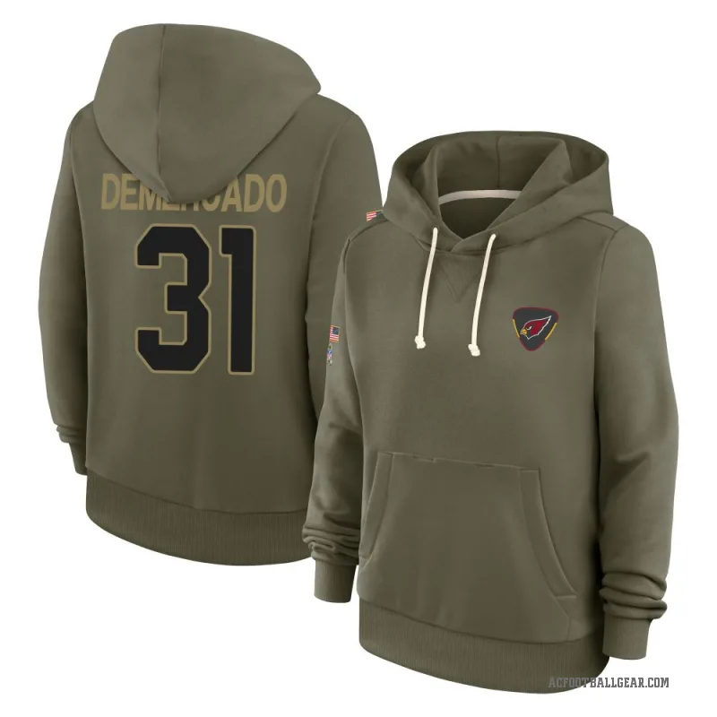 Emari Demercado Women's Olive Arizona Cardinals 2025 Salute to Service Hoodie