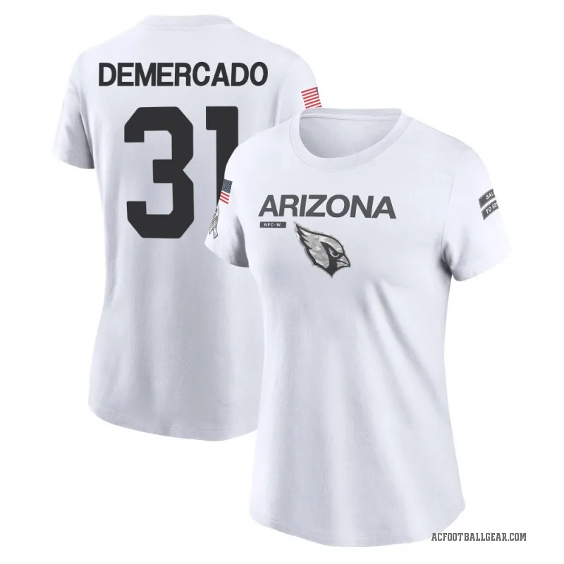 Emari Demercado Women's White Arizona Cardinals 2024 Salute to Service Performance T-Shirt