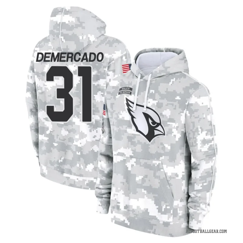 Emari Demercado Youth Camo Arizona Cardinals Arctic 2024 Salute to Service Club Fleece Pullover Hoodie