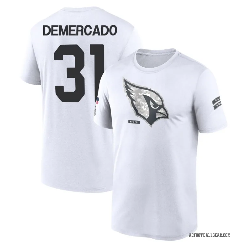 Emari Demercado Youth White Arizona Cardinals 2024 Salute to Service Performance T-Shirt