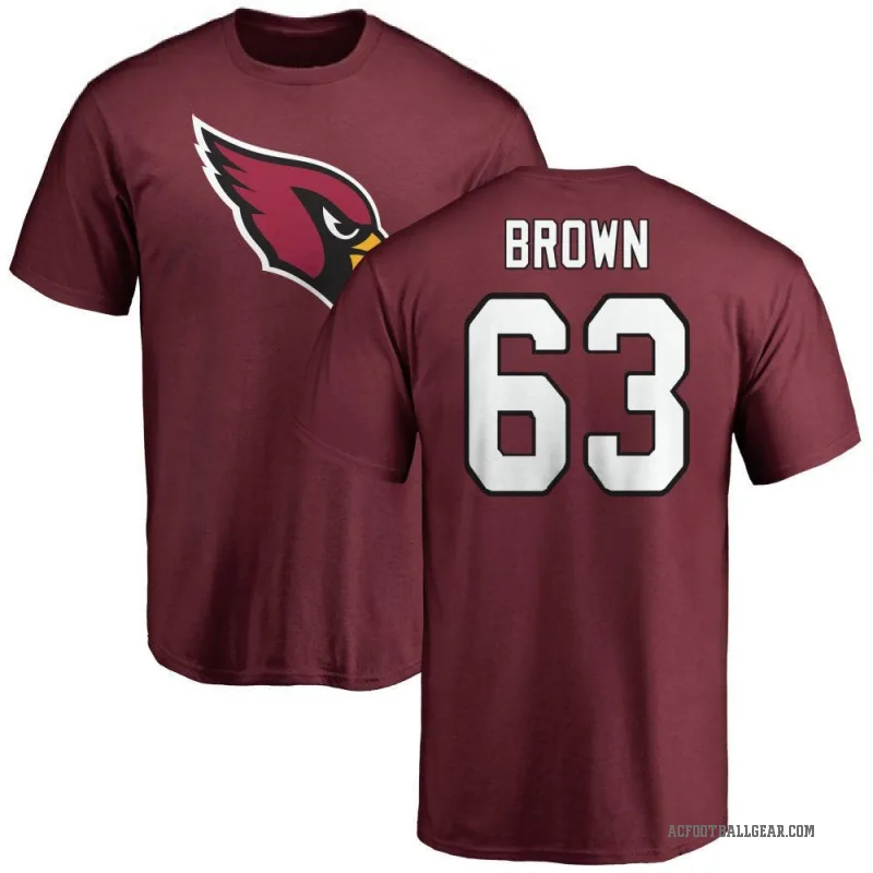 Evan Brown Men's Brown Arizona Cardinals Logo T-Shirt - Maroon