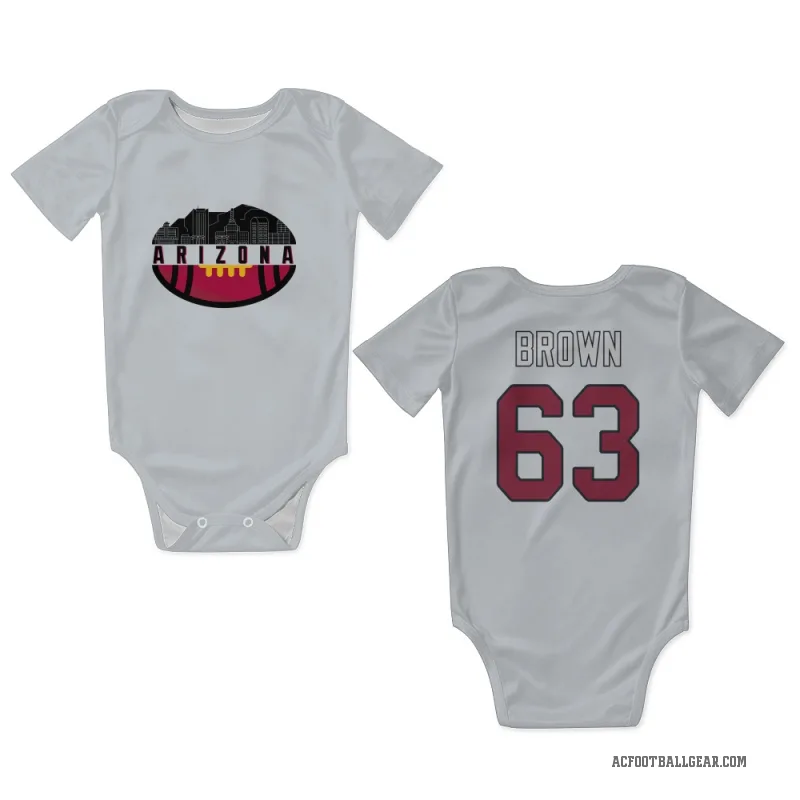Evan Brown  White Arizona Cardinals  Newborn & Infant Bodysuit
