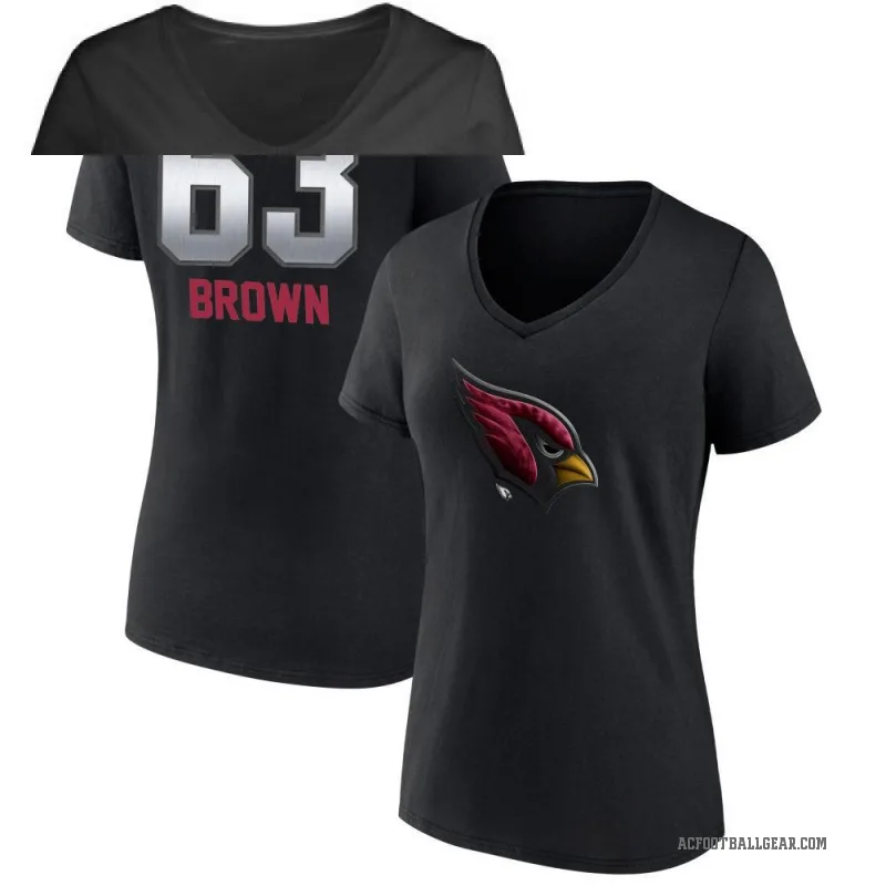 Evan Brown Women's Black Arizona Cardinals Midnight Mascot T-Shirt -