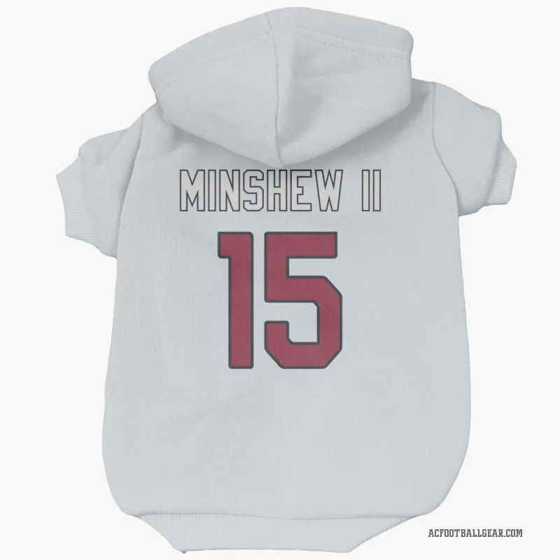 Gardner Minshew II  White Arizona Cardinals  Cat & Dog Pet Hoodie