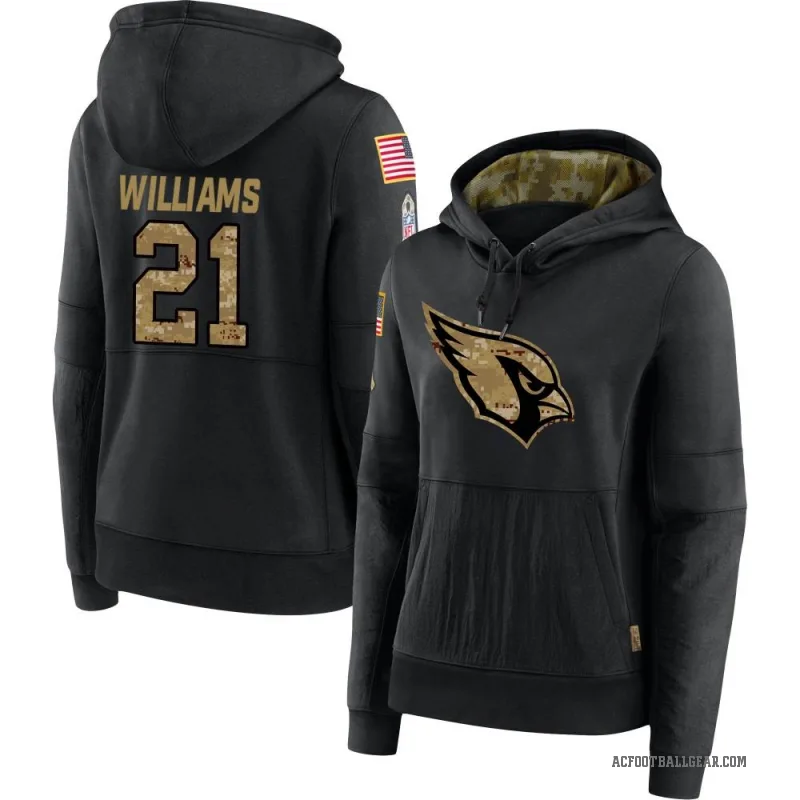 Garrett Williams Women's Black Arizona Cardinals 2020 Salute to Service Sideline Performance Pullover Hoodie