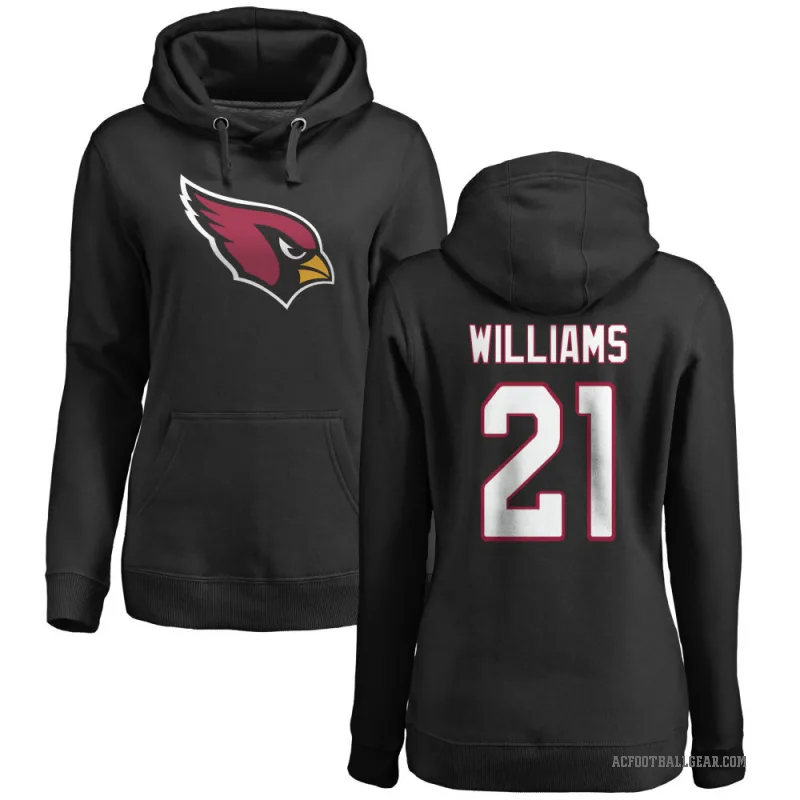 Garrett Williams Women's Black Arizona Cardinals Pro Line Logo Pullover Hoodie