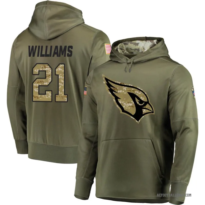 Garrett Williams Youth Olive Arizona Cardinals Salute to Service Pullover Hoodie