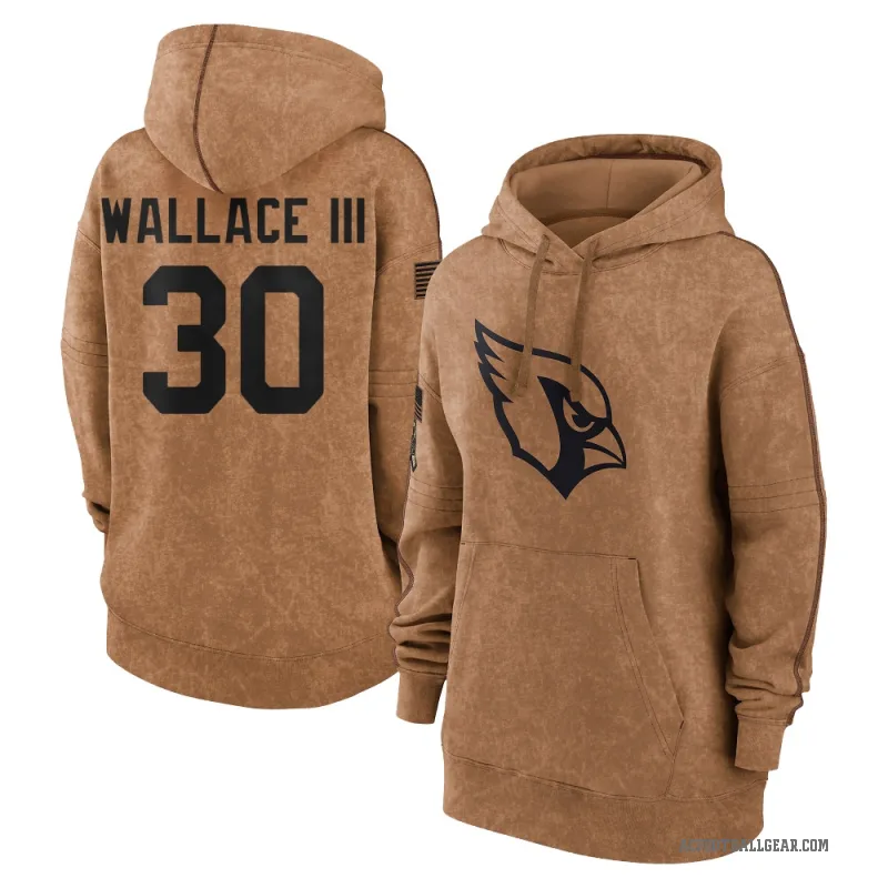 Harrison Wallace III Women's Brown Arizona Cardinals 2023 Salute To Service Pullover Hoodie