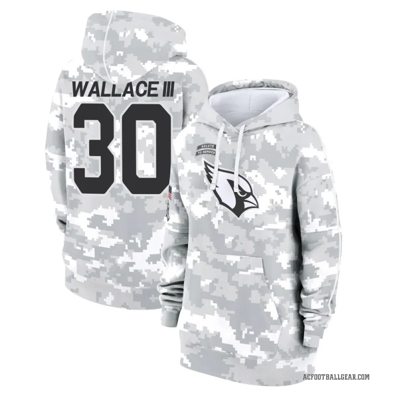 Harrison Wallace III Women's Camo Arizona Cardinals Arctic 2024 Salute to Service Club Fleece Pullover Hoodie