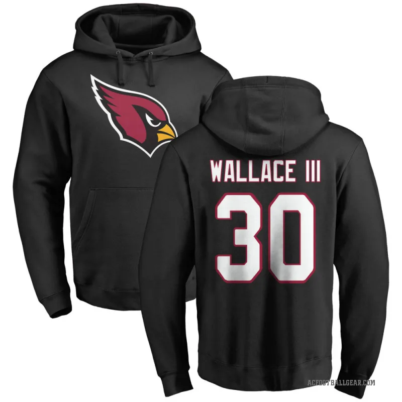 Harrison Wallace III Youth Black Arizona Cardinals Pro Line Logo Pullover Hoodie