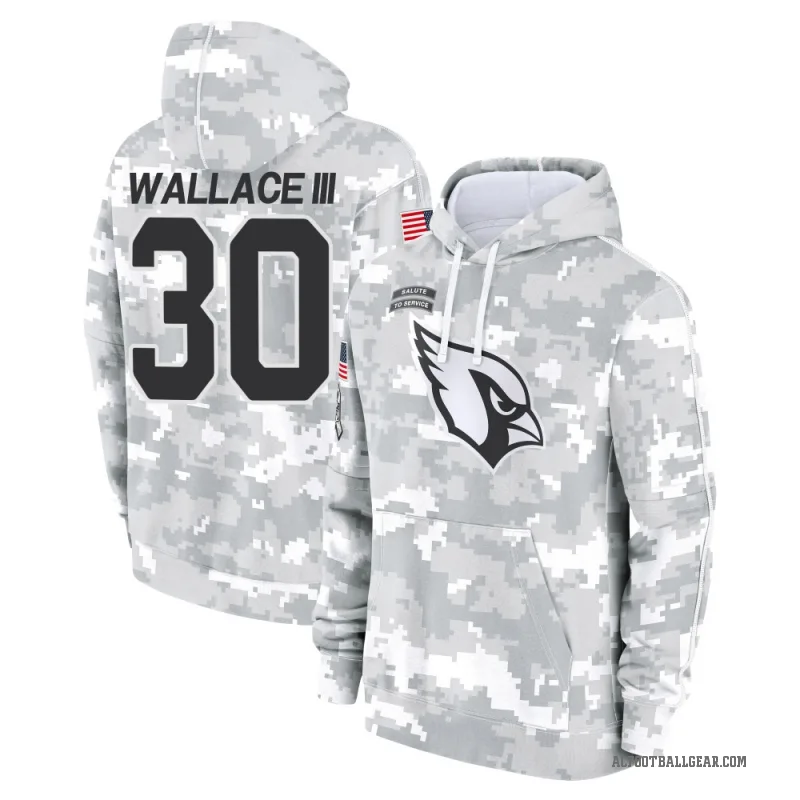 Harrison Wallace III Youth Camo Arizona Cardinals Arctic 2024 Salute to Service Club Fleece Pullover Hoodie
