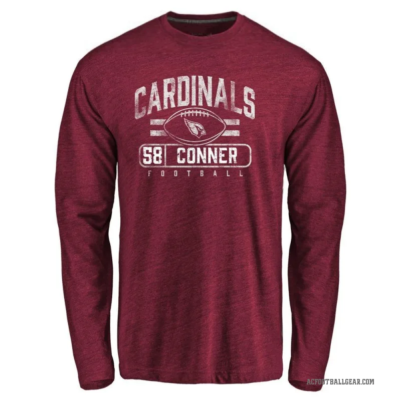 Hayden Conner Men's Arizona Cardinals Flanker Long Sleeve T-Shirt - Garnet
