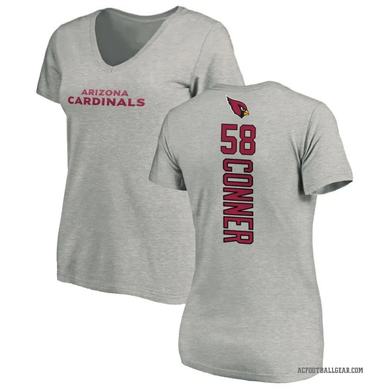 Hayden Conner Women's Ash Arizona Cardinals Backer V-Neck T-Shirt -