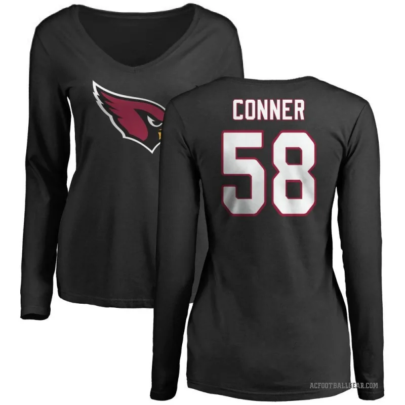 Hayden Conner Women's Black Arizona Cardinals Logo Slim Fit Long Sleeve T-Shirt -
