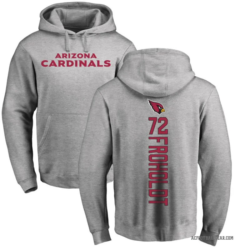 Hjalte Froholdt Men's Arizona Cardinals Pro Line Ash Backer Pullover Hoodie