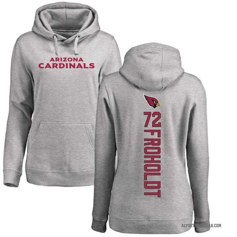 Hjalte Froholdt Women's Arizona Cardinals Pro Line Ash Backer Pullover Hoodie