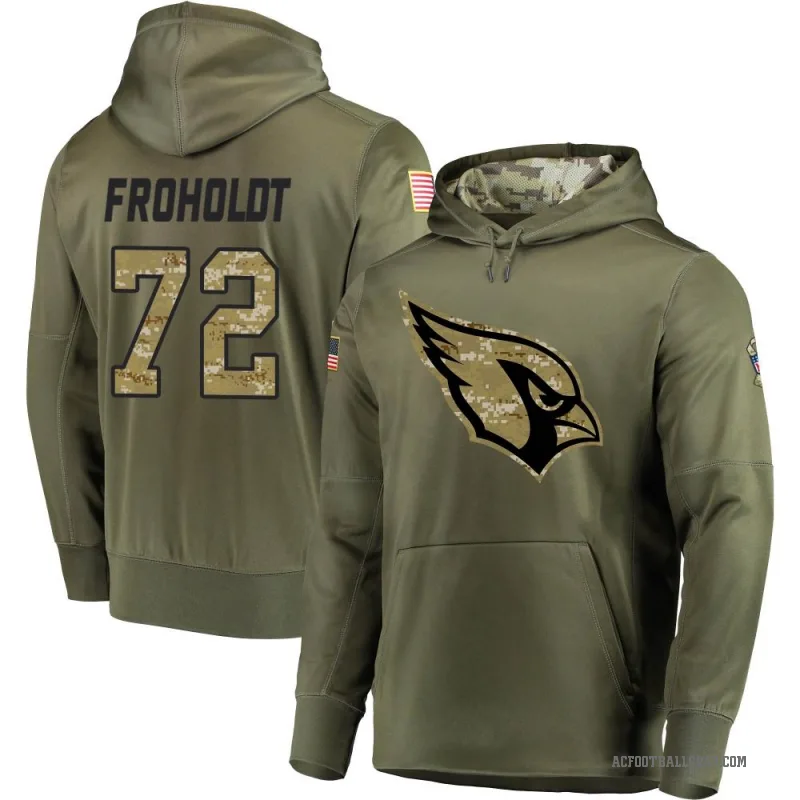 Hjalte Froholdt Youth Olive Arizona Cardinals Salute to Service Pullover Hoodie