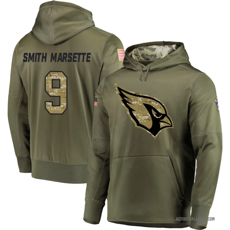 Ihmir Smith-Marsette Men's Olive Arizona Cardinals Salute to Service Pullover Hoodie