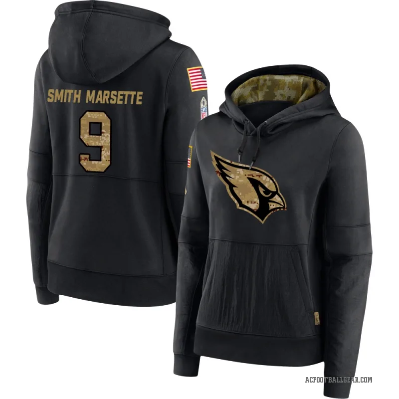 Ihmir Smith-Marsette Women's Black Arizona Cardinals 2020 Salute to Service Sideline Performance Pullover Hoodie