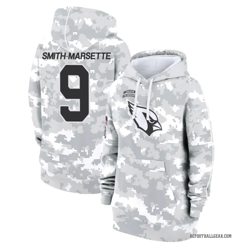 Ihmir Smith-Marsette Women's Camo Arizona Cardinals Arctic 2024 Salute to Service Club Fleece Pullover Hoodie