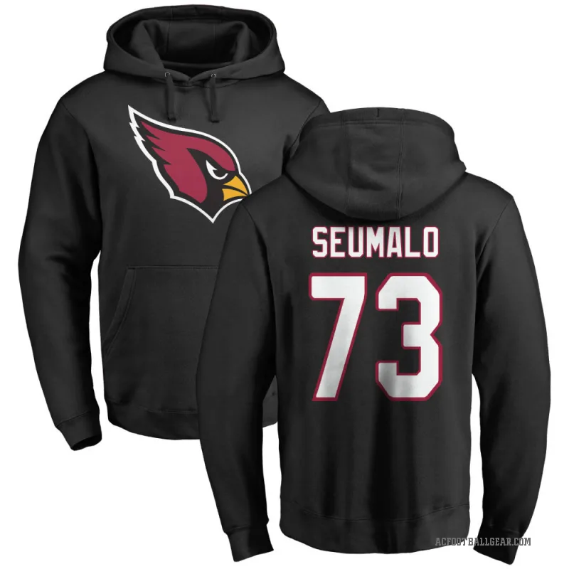 Isaac Seumalo Men's Black Arizona Cardinals Pro Line Logo Pullover Hoodie