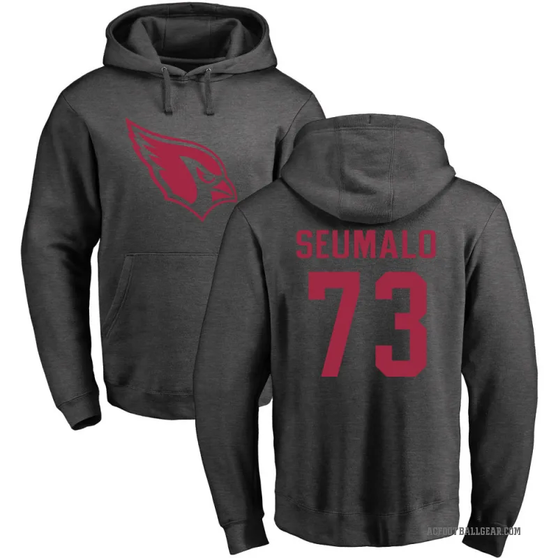 Isaac Seumalo Youth Arizona Cardinals Pro Line by Branded Ash One Color Pullover Hoodie