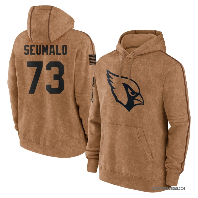 Isaac Seumalo Youth Brown Arizona Cardinals 2023 Salute To Service Club Pullover Hoodie