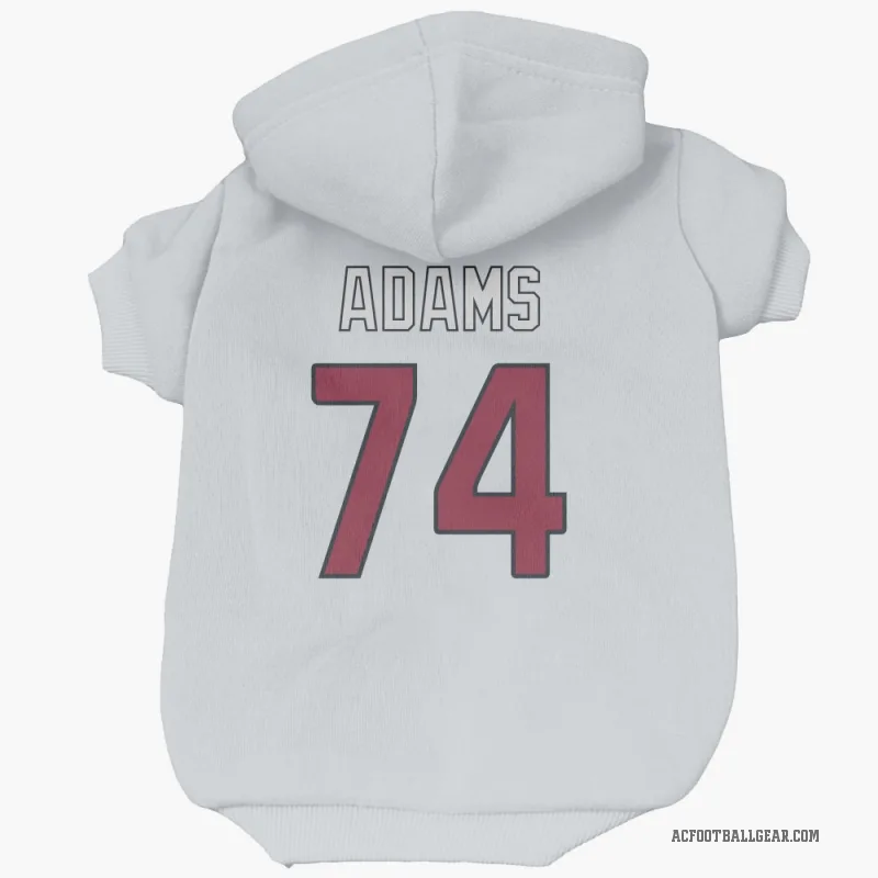 Isaiah Adams  White Arizona Cardinals  Cat & Dog Pet Hoodie