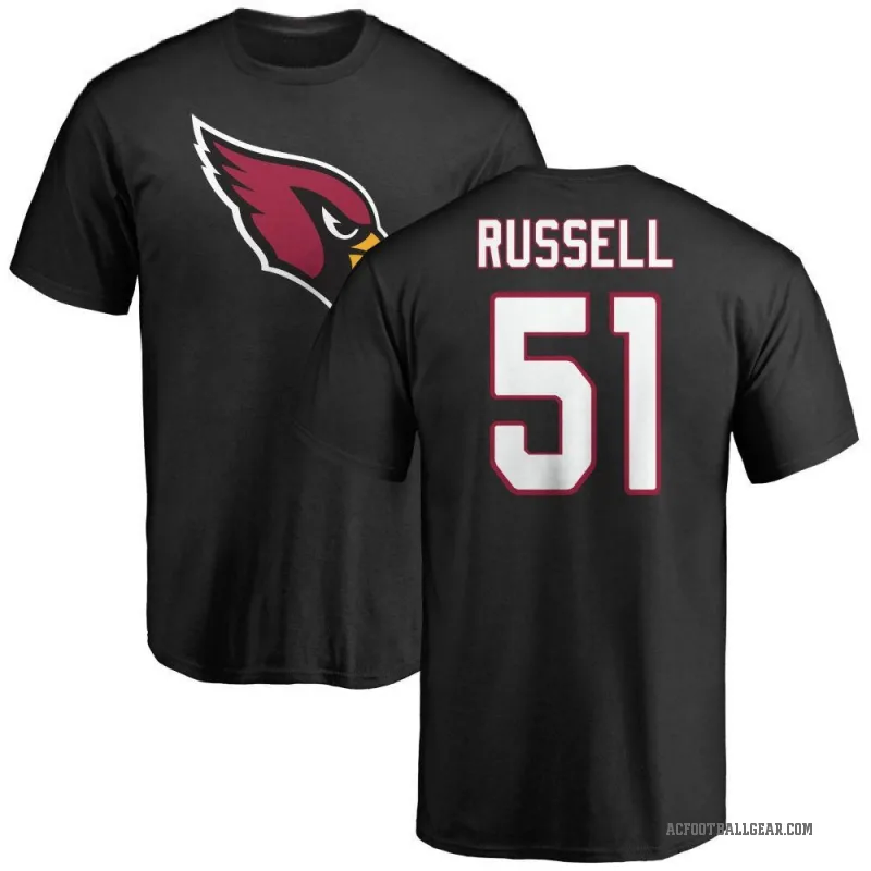 J.J. Russell Men's Black Arizona Cardinals Logo T-Shirt -