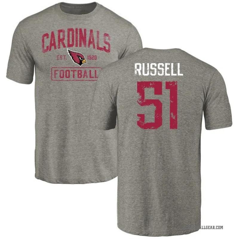 J.J. Russell Men's Gray Arizona Cardinals Distressed T-Shirt