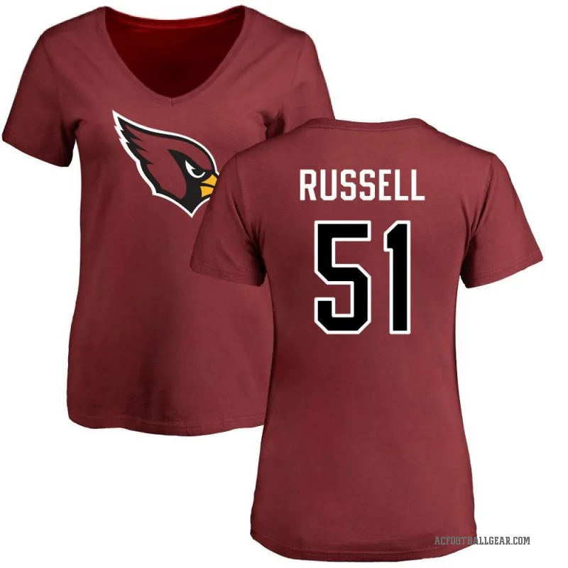 J.J. Russell Women's Arizona Cardinals Logo Slim Fit T-Shirt - Maroon